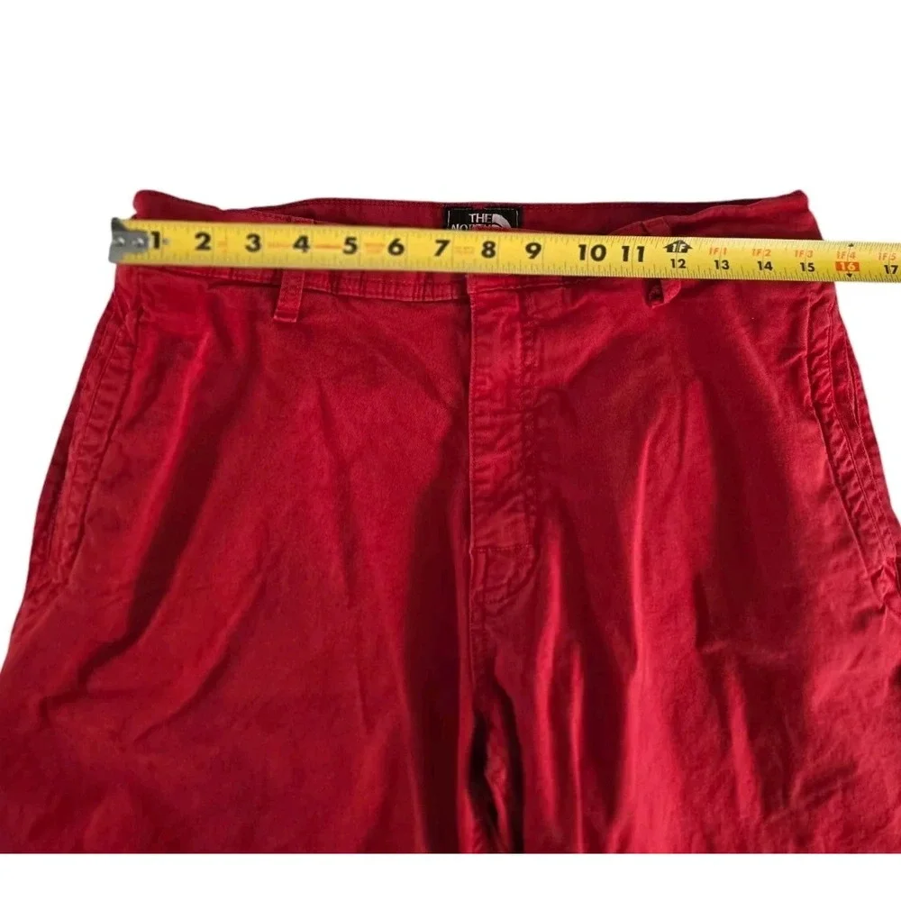 The North Face Mens Red Shorts Size 32 Preppy Pocket Outdoor‎